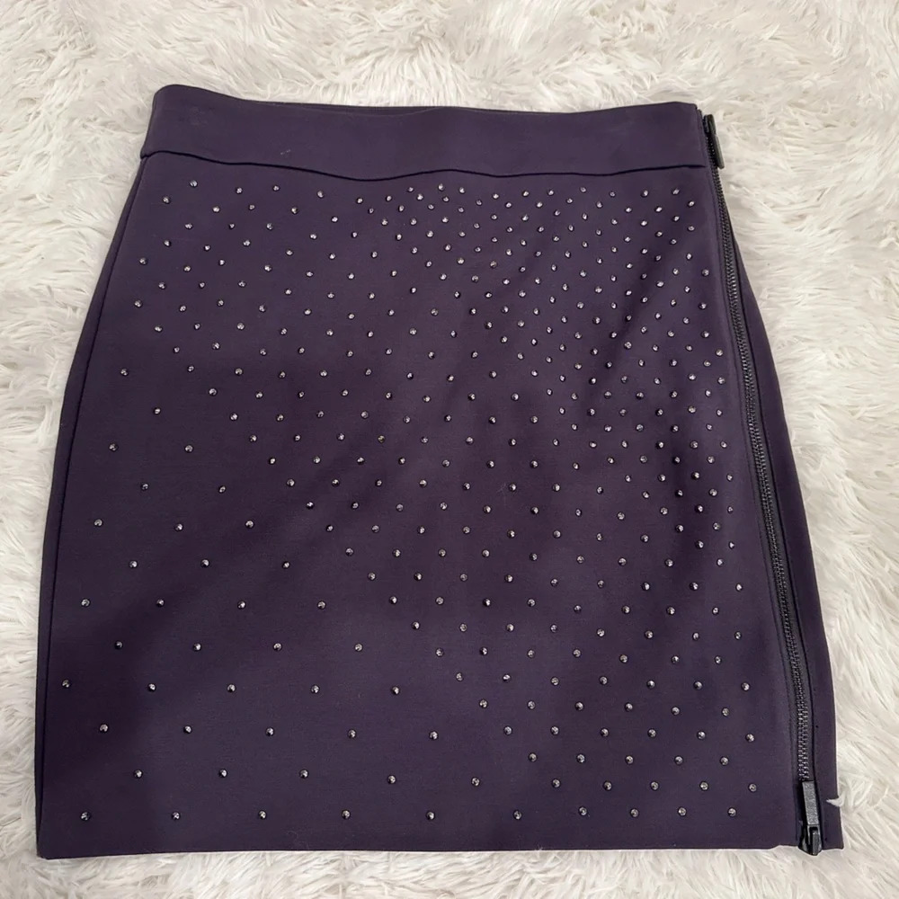 Armani exchange side zip up skirt with rhinestones| Size 6
